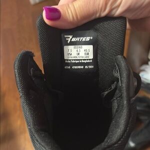 Bates Black Tactical Boots